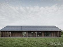 Modernus vieno aukšto namo projektas